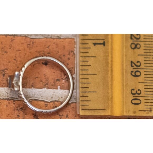 Size 7, Vintage Rabbit Blue Face Spiral Ring - W27 - Picture 3 of 3